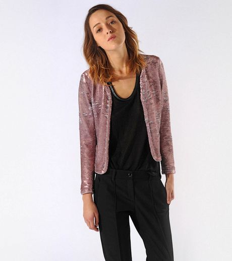 maje sequin jacket