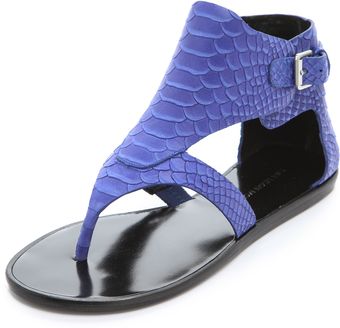 Sigerson Morrison Gillian Flat Sandals - Lyst