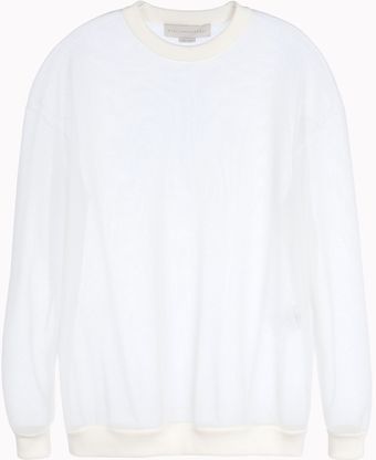 Stella McCartney Long Sleeves Airtex Jumper - Lyst