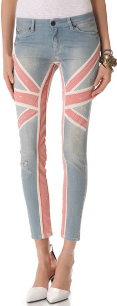 Superfine Union Jack Jeans - Lyst