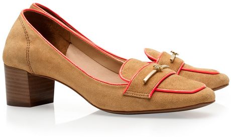 mid heel loafer