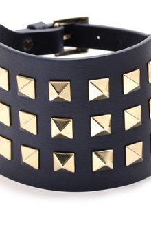 Valentino Rock Stud Leather Bracelet - Lyst