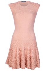 Alexander McQueen Engineered Knit Jacquard Dress