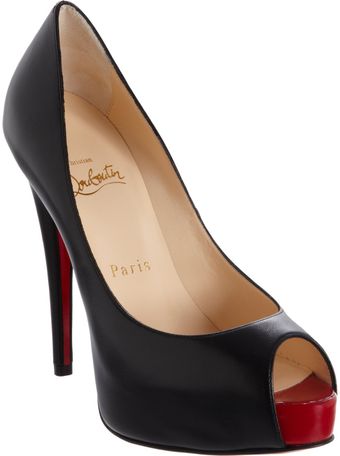 Christian Louboutin Vendome Peep Toe Pumps - Lyst