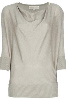 Michael by Michael Kors Draped Front Blouse - Lyst