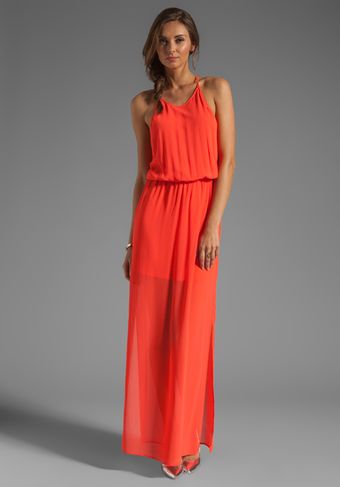 Rory Beca Gemma Tback Gown in Coral - Lyst