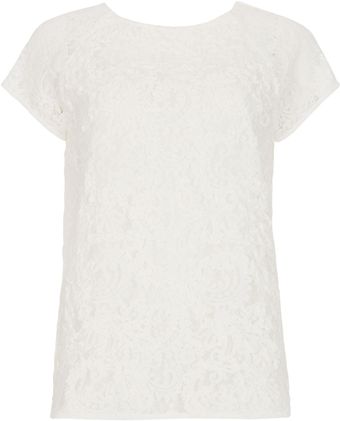 Ted Baker Loloulo Chunky Lace Top - Lyst