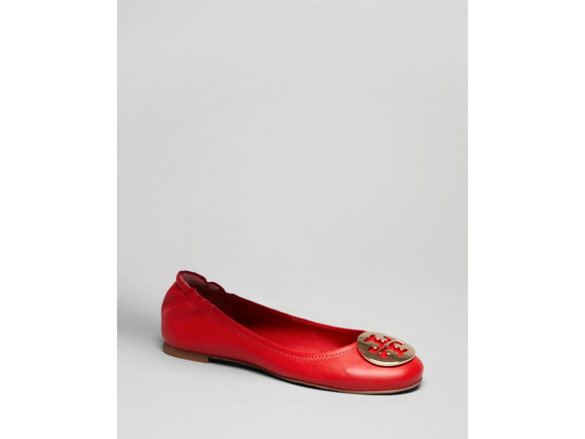 tory burch red patent flats