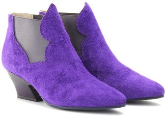 Acne Alma Suede Ankle Boots - Lyst