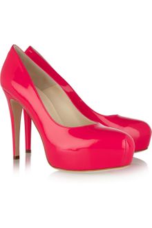 Brian Atwood Patent-Leather Platform Pumps - Lyst