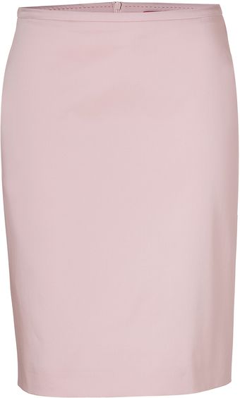 Hugo Light Pastel Pink Stretch Cotton Ranina Skirt - Lyst