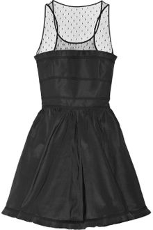RED Valentino Faille and Polkadot Tulle Dress - Lyst