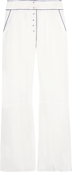 Rosamosario Silk-Crepe Pajama Pants - Lyst