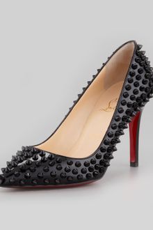Christian Louboutin Pigalle Spiked Pointedtoe Red Sole Pump Pink - Lyst