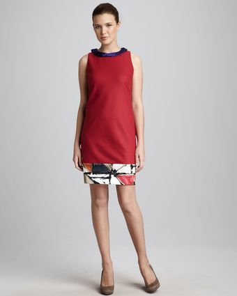 Elie Tahari Tone Dress - Lyst
