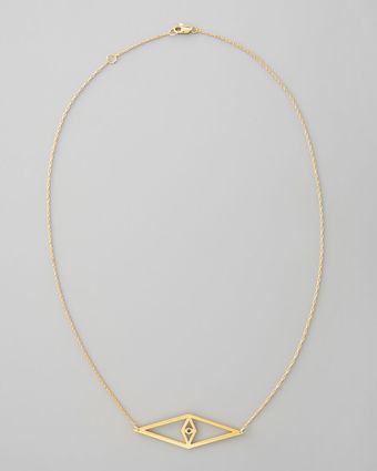 Jennifer Zeuner Evil Eye Pendant Necklac - Lyst