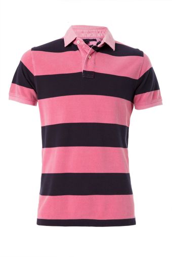 Tommy Hilfiger Block Stripe Polo - Lyst