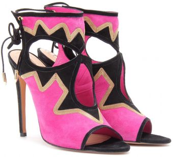 Aquazzura Sexy On The Beach Suede Stilettos - Lyst