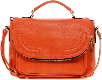 Asos Satchel Bag with Zip Flap - Lyst