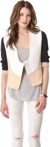 Diane Von Furstenberg Feriha Colorblock Blazer - Lyst