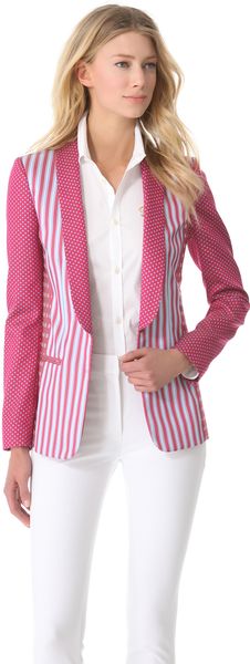 Philosophy di Alberta Ferretti Striped Blazer - Lyst