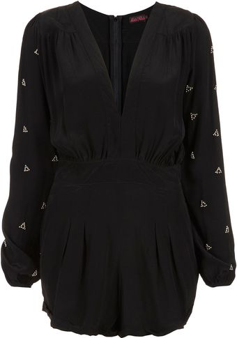 Topshop Jet Jumpsuit  - Lyst