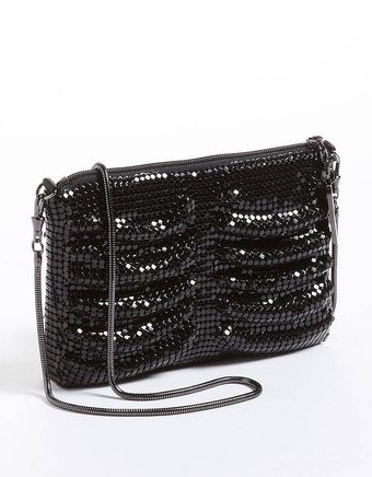 Whiting & Davis Double Shirring Crossbody Bag - Lyst