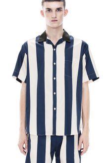 Acne Oahu Navy Stripe - Lyst