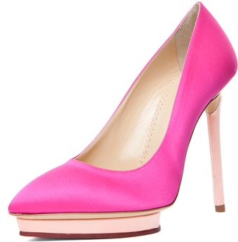 Charlotte Olympia Debonaire Pump in Fuchsia Rose - Lyst