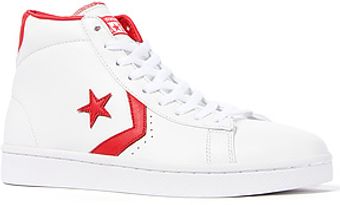 Converse The Pro Leather Sneaker in White Varsity Red - Lyst