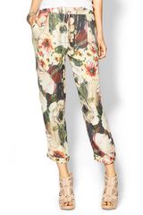 Haute Hippie Floral Silk Pant