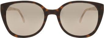 Prism Matte Cream Rectangle Sunglasses - Lyst