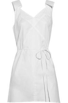 Vera Wang Stretchcotton Top - Lyst