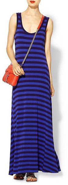 Calvin Klein Stripe Tank Maxi Dress - Lyst