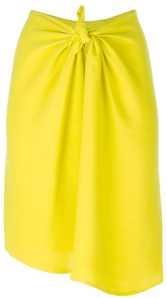 Christian Wijnants Knotted Detail Skirt - Lyst