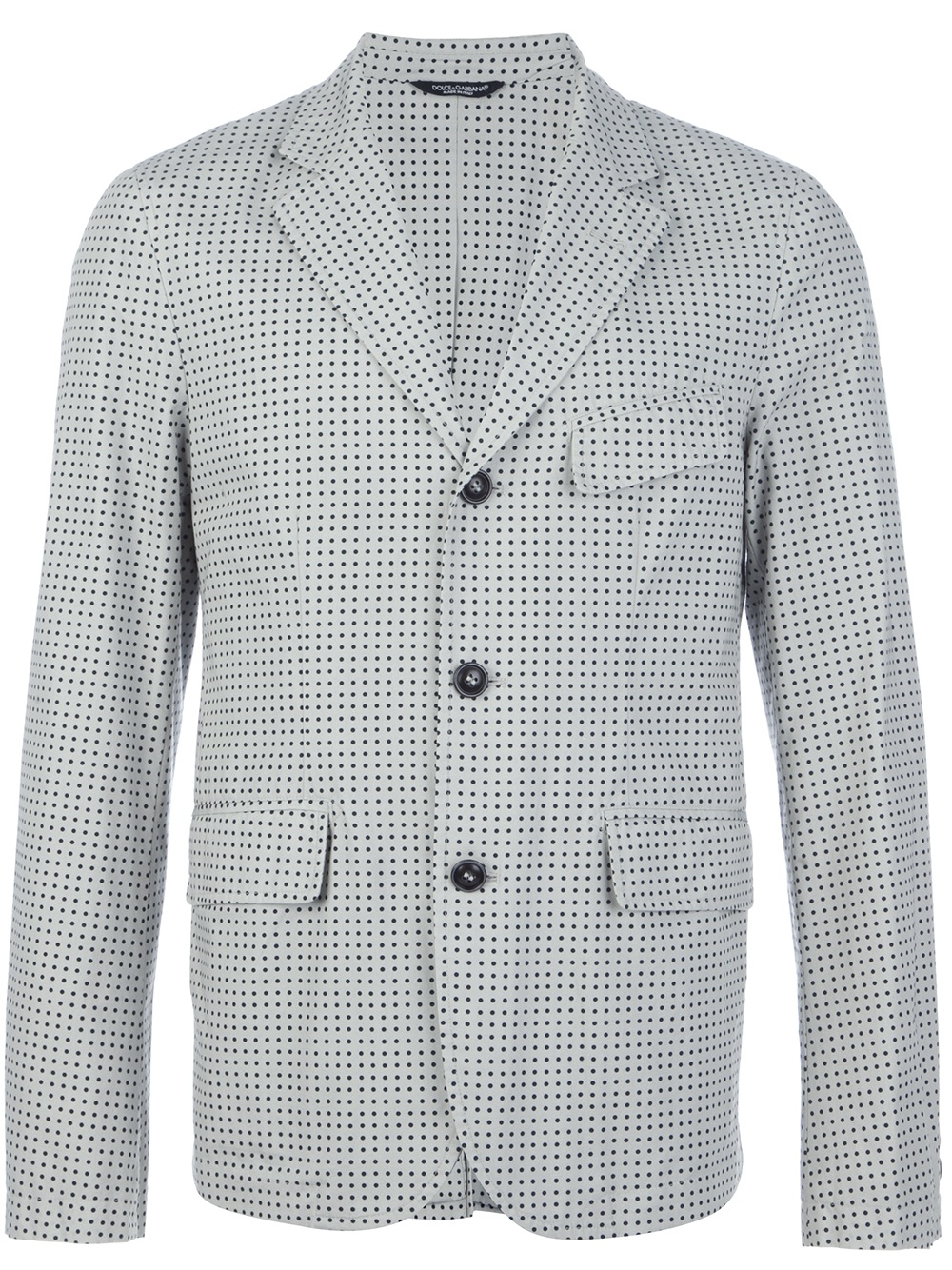Dolce & Gabbana Polka Dot Jacket in Green for Men (grey) Lyst