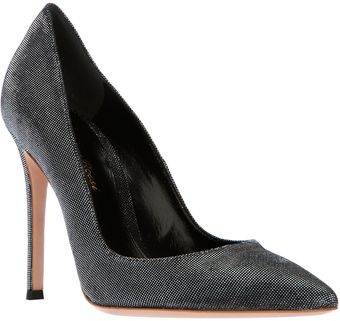 Gianvito Rossi Black and Shine Pump - Lyst