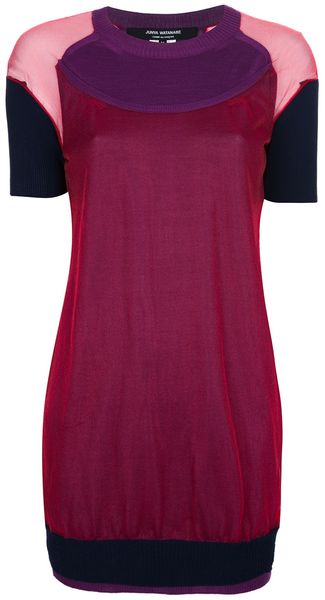 Junya Watanabe Block Colour Long Top - Lyst