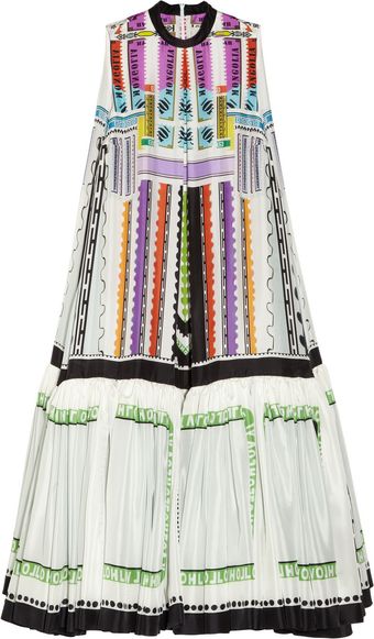 Mary Katrantzou Ziggy Printed Silkhabotai Dress - Lyst
