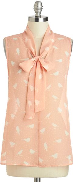 ModCloth Aviary Afternoon Top - Lyst