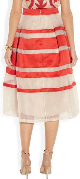 alice temperley red and white stripe