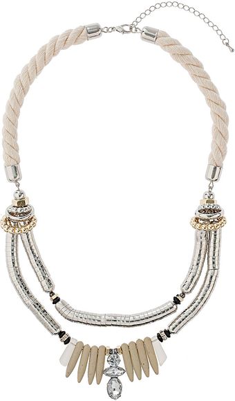 Topshop Cap Shard Multirow Collar - Lyst