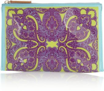 Etro Printed Coated Pvc Cosmetics Case - Lyst