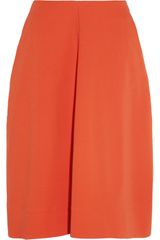 Jil Sander Nebbia Stretch Cottonblend Piqué Midi Skirt
