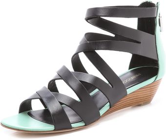 Rebecca Minkoff Bonnie Strappy Wedge Sandals - Lyst