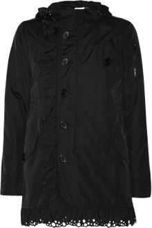 RED Valentino Cut Out Detailed Wool Blend Twill Jacket - Lyst