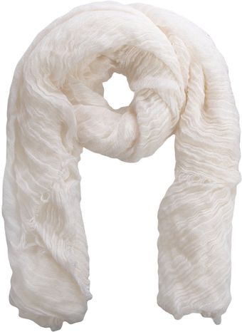Barneys New York Lightweight Crinkled Square Scarf - Lyst