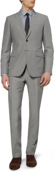 Burberry Grey Wool and Linenblend Suit - Lyst