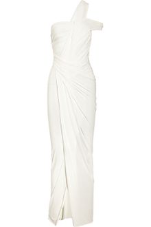 Donna Karan New York Draped Stretch Crepe Jersey Gown - Lyst