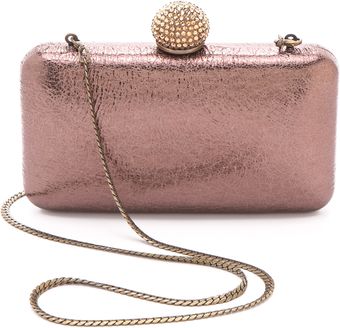 Serpui Marie Metallic Leather Minaudiere - Lyst